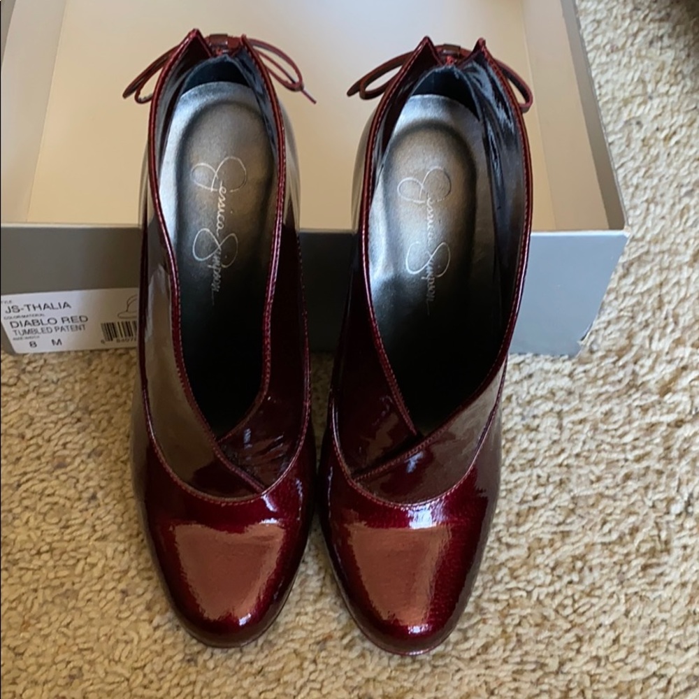 Burgundy Jessica Simpson Booties